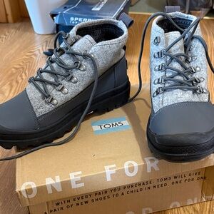 TOMS Charcoal and Black Outdoor Boots